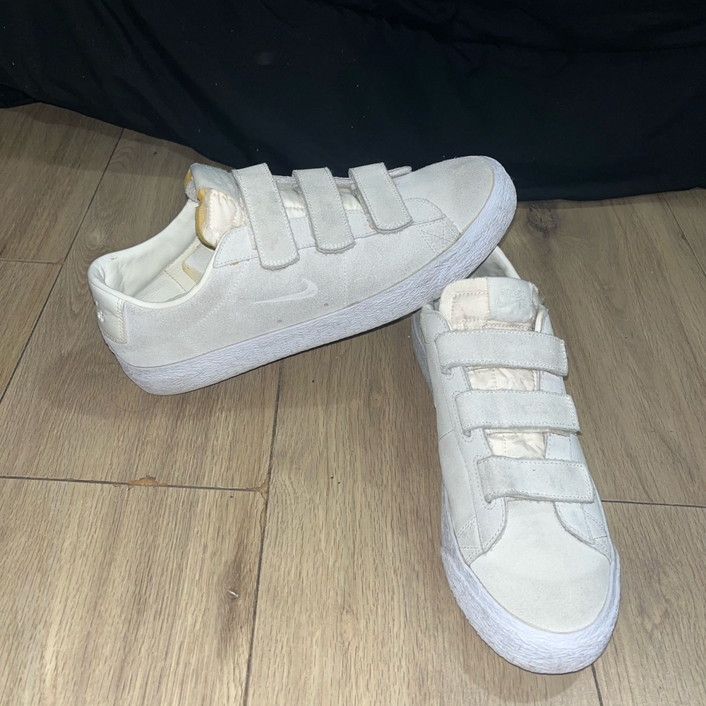 Nike SB Blazer Low AC x Numbers Sail White 2017 Mens Size 11 Suede
